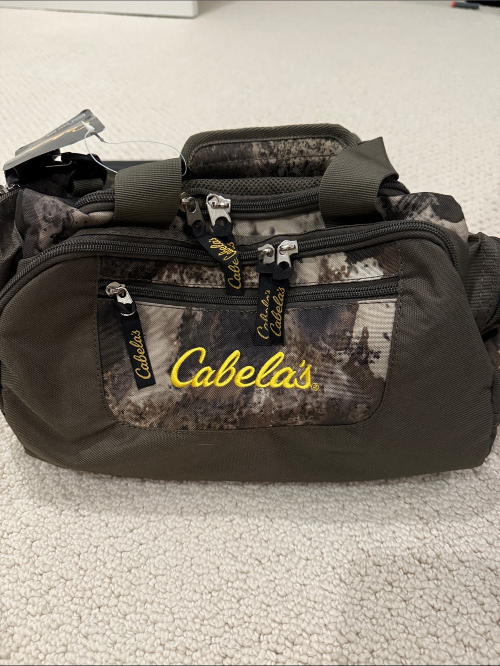Cabela's Brown and Olive Camo Gear Bag